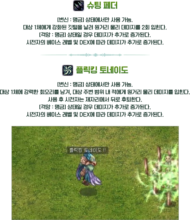 맹금 스킬 소개