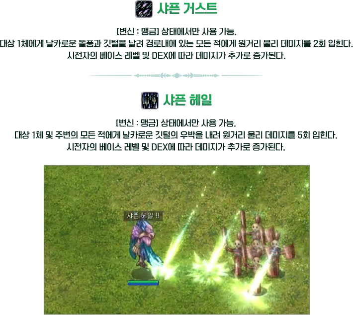 맹금 스킬 소개