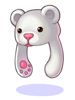 의상 흰곰 모자 이미지