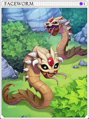 페이스 웜 카드 이미지
