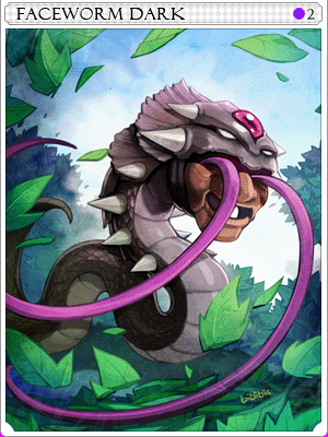 페이스 웜 다크 카드 이미지