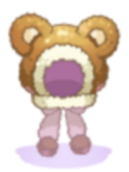 의상 테디베어후드 이미지