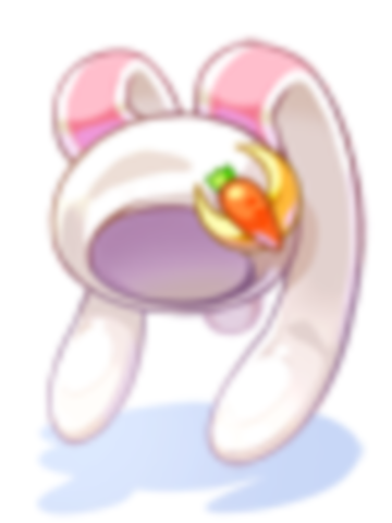 의상 토끼뿅 모자 이미지