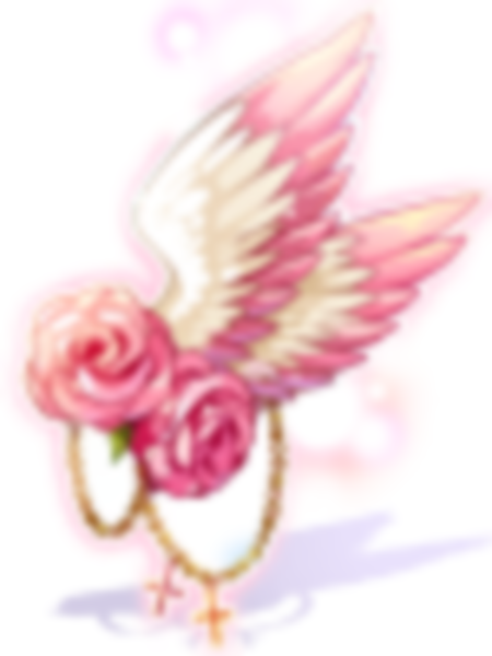 의상 하얀새의 장미장식 이미지