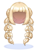 의상 반묶음 땋은머리(금발) 이미지
