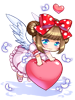 의상 하트 천사 이미지
