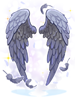 의상 하늘하늘한 잿빛 날개 이미지