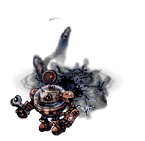 잠식당한 수리로봇 이미지