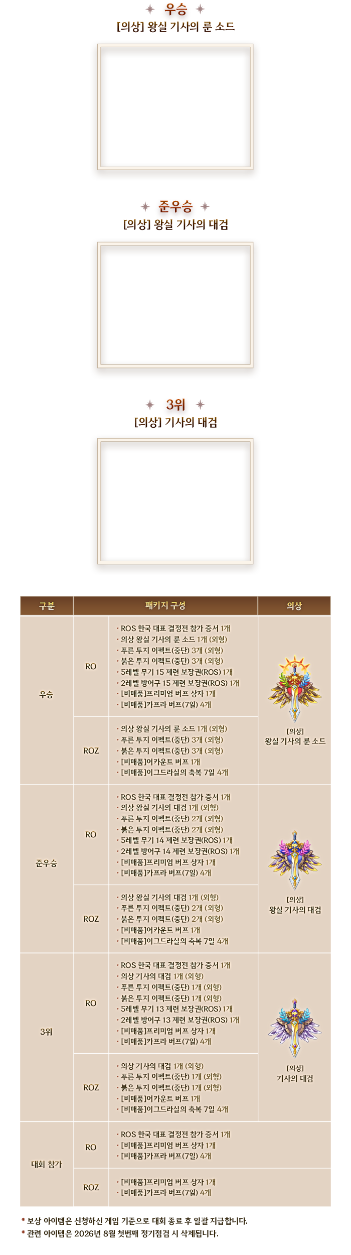 보상 아이템 정보 내용